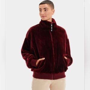 UGG Laken Mock Neck Fleece Jacket. 